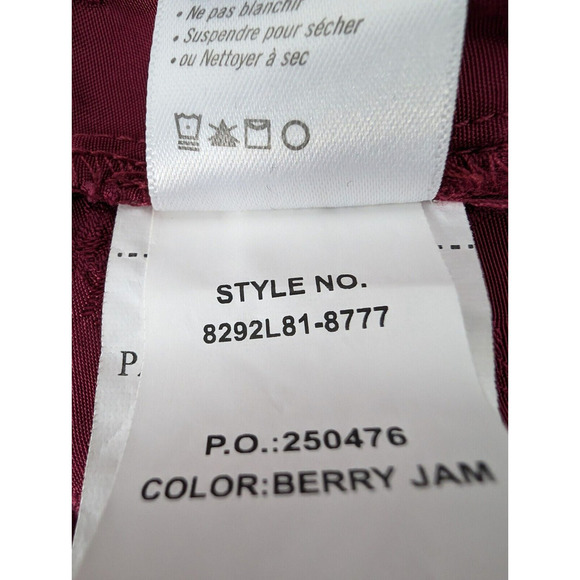 PAIGE Avonne Dobby Tiered Maxi Dress Berry Jam Pink Size M Smocked Satin - Picture 11 of 15